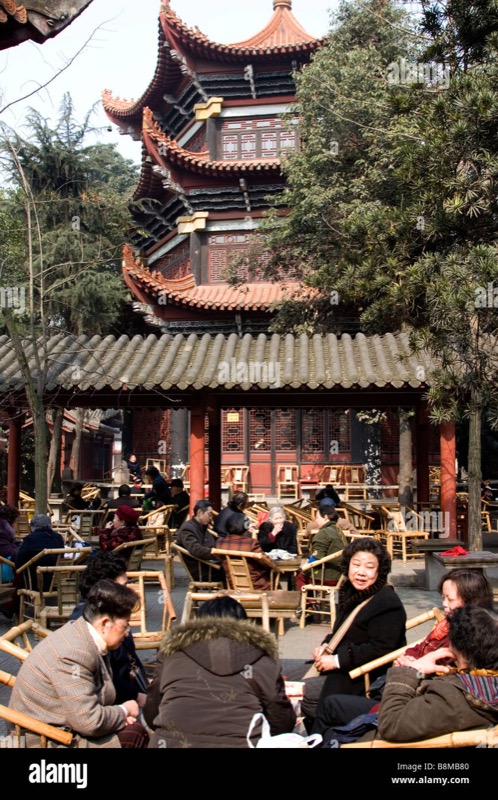 Wenshu Monastery Teahouse (文殊院茶馆) in Chengdu