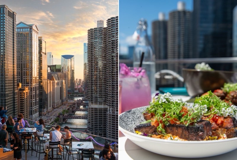 LH Rooftop (LondonHouse Chicago) in Loop — LondonHouse's LH Rooftop spans three levels, including an iconic cupola, offerin