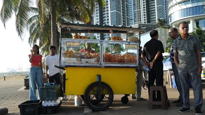 Galle Face Green Street Food Stalls in Colombo, Sri Lanka
