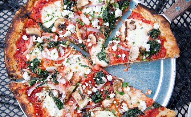 Natalie's Coal Fired Pizza in Worthington — Natalie's offers a distinctive coal-fired pizza that boasts a crispy, slightly s