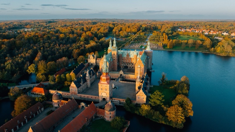 Frederiksborg Castle in Hillerød, Denmark