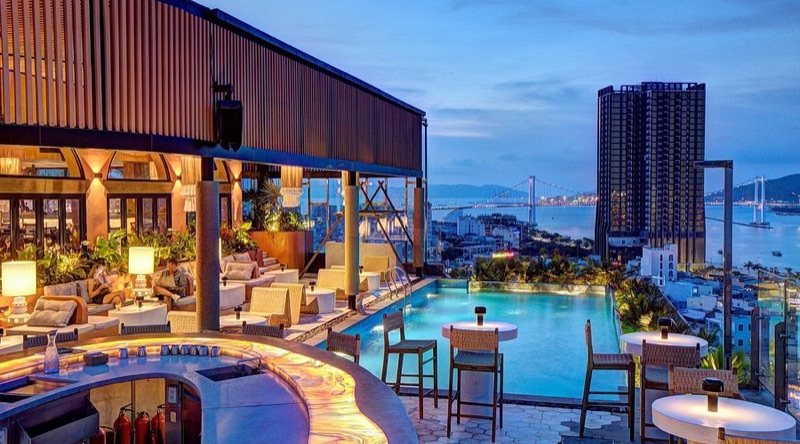 Gypsy Rooftop restaurant and bar in Da Nang