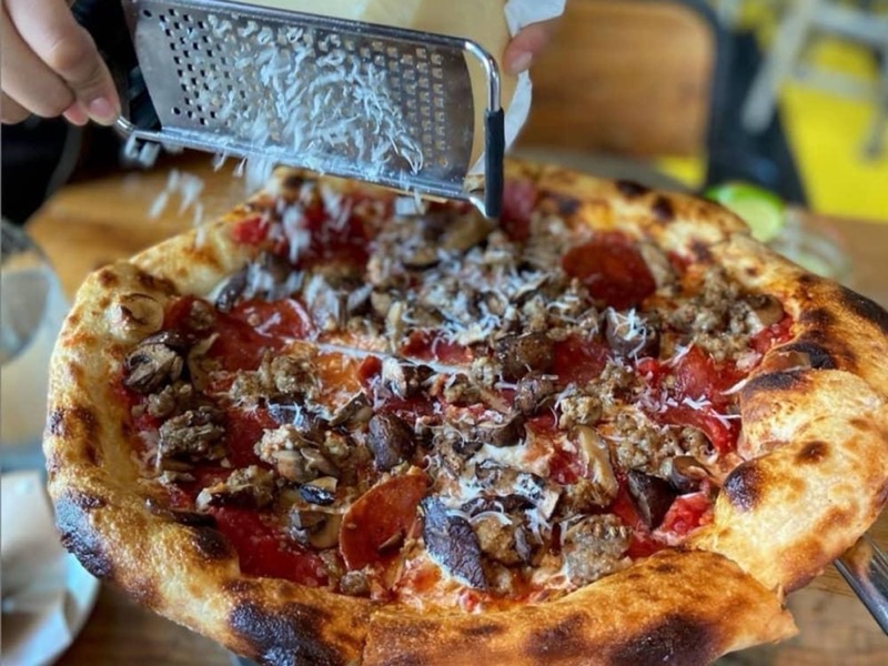Pie Tap Pizza Workshop + Bar in multiple locations, e.g., Henderson Ave — Pie Tap offers a modern take on pizza with a focus on house-made dough, quality 