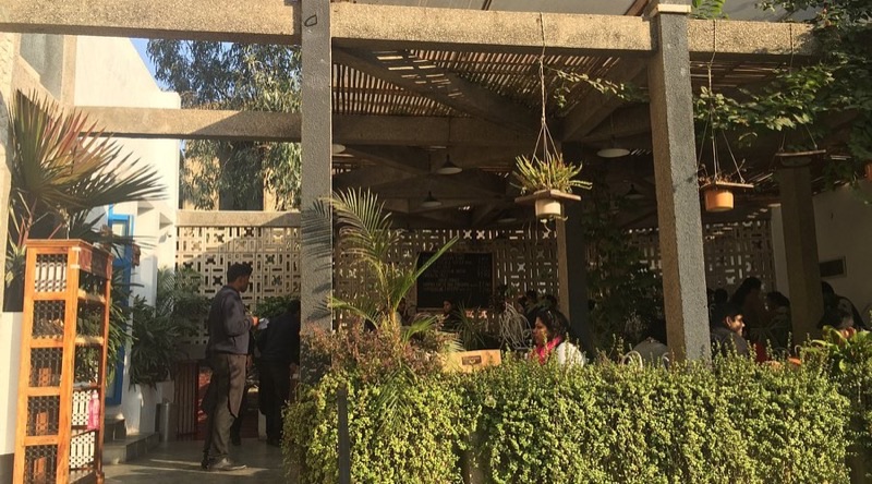 Triveni Terrace Cafe in Mandi House — Nestled within the Triveni Kala Sangam art complex, this charming open-air cafe 