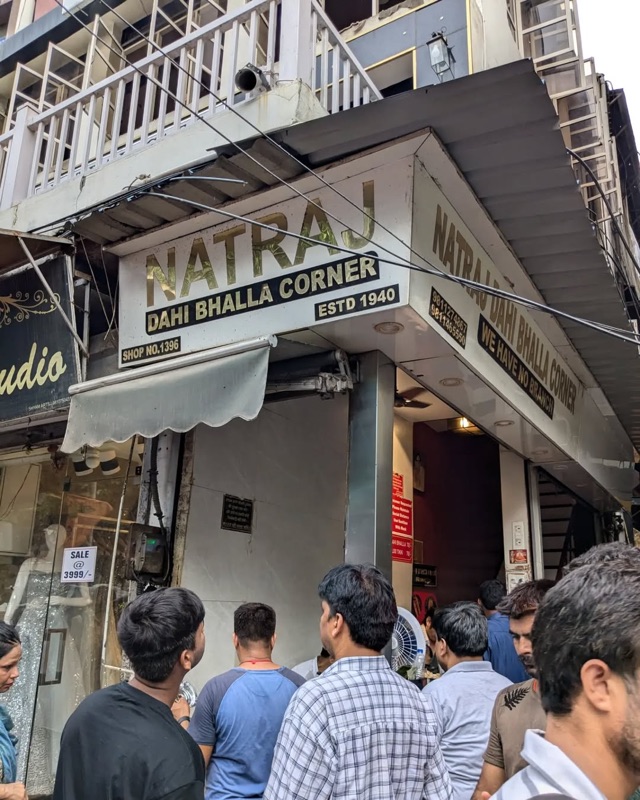 Natraj Dahi Bhalle Wala in Chandni Chowk, Delhi