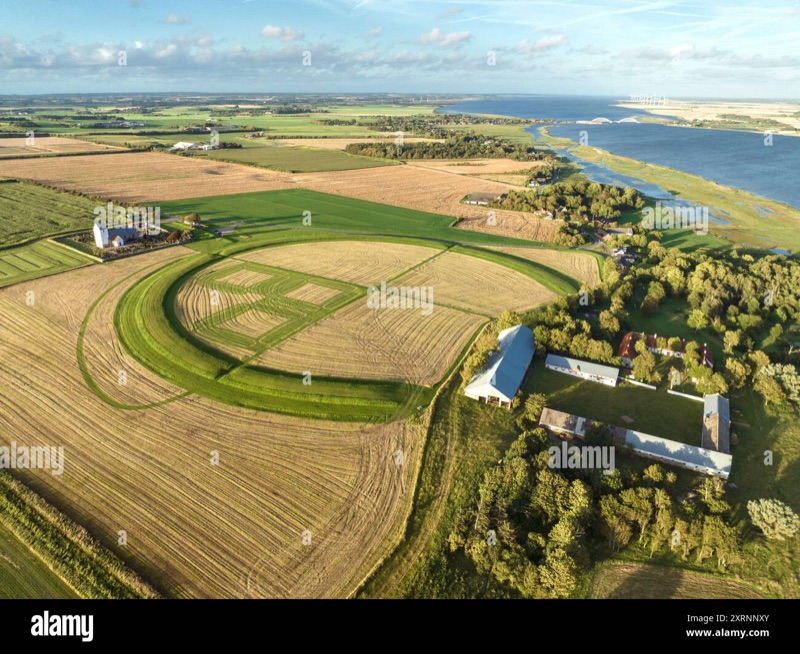 Aggersborg Viking ring fortress in North Jutland, Denmark