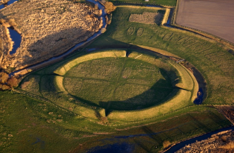 Fyrkat Viking ring fortress near Hobro, Denmark