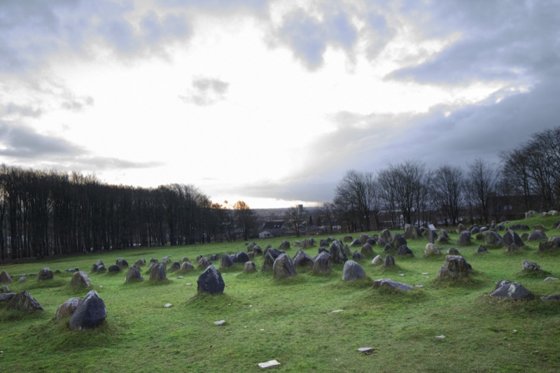 Lindholm Høje Viking burial grounds near Aalborg, Denmark