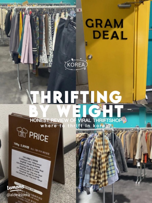 Gram Deal pay-by-weight vintage shop in Seongsu, Seoul