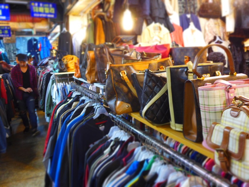 Gwangjang Market vintage floor in Seoul