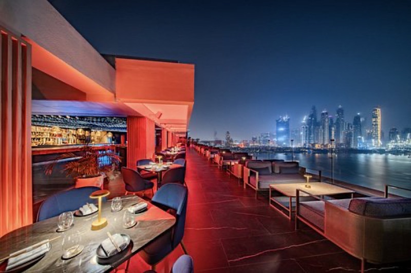The Penthouse rooftop bar at FIVE Palm Jumeirah Dubai