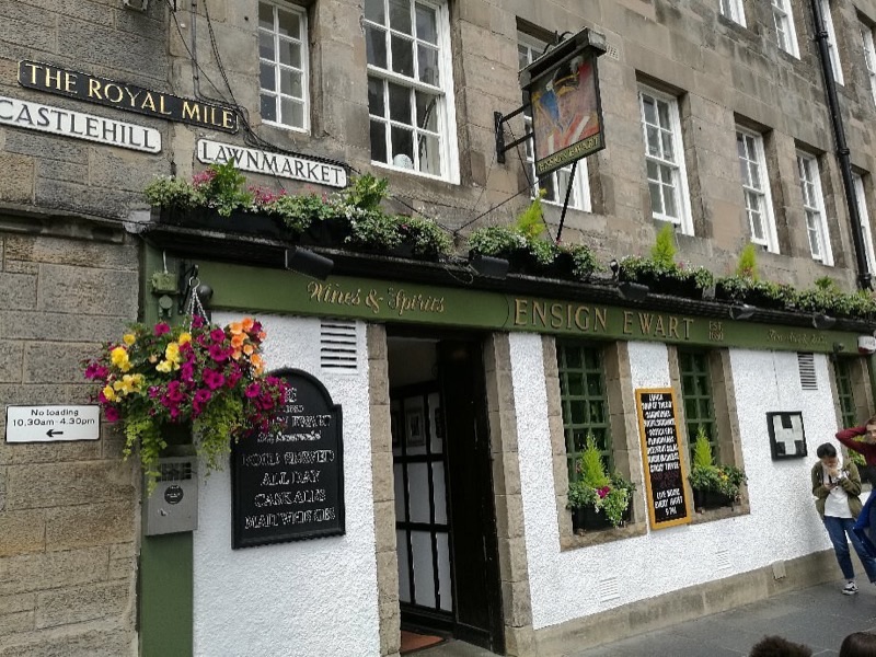 The Ensign Ewart pub near Edinburgh Castle