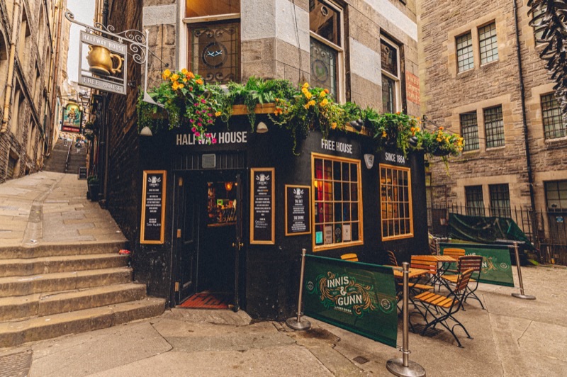 The Halfway House tiny pub Edinburgh Old Town
