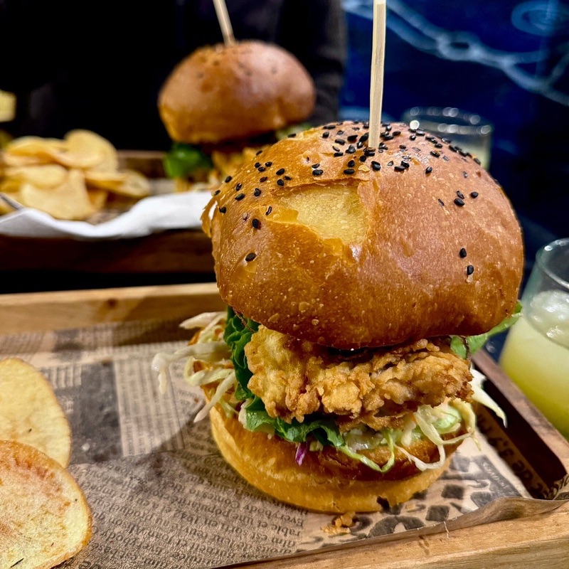 Fish Burger restaurant sardine burger Essaouira