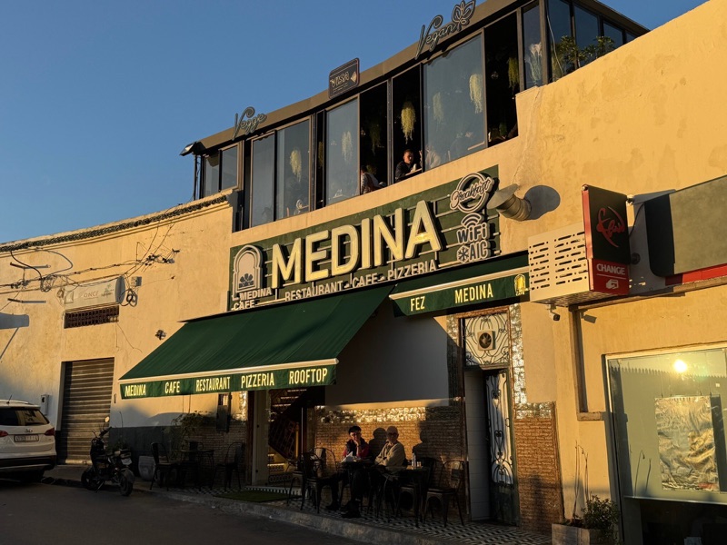 Medina Cafe rooftop view over Fez el-Bali