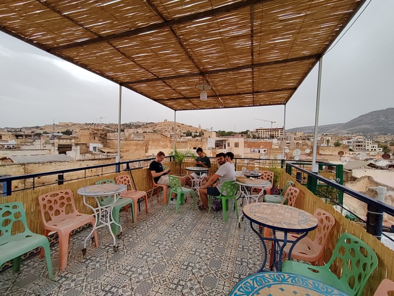 Café Terrasse Panoramique with sweeping views over Fez Medina