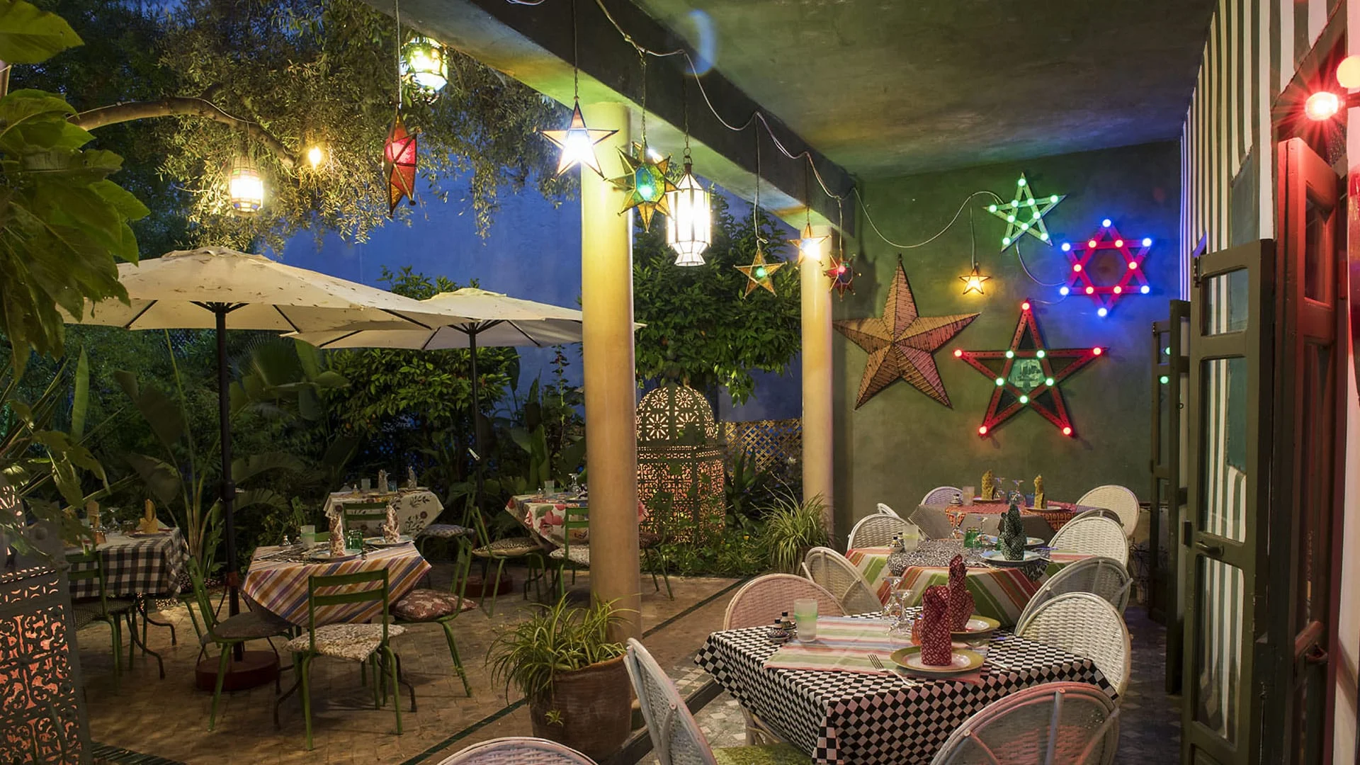 Fez Cafe at Le Jardin des Biehn in Fez, Morocco