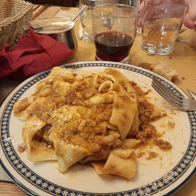 Trattoria Nella Florence tiny family trattoria walnut ravioli