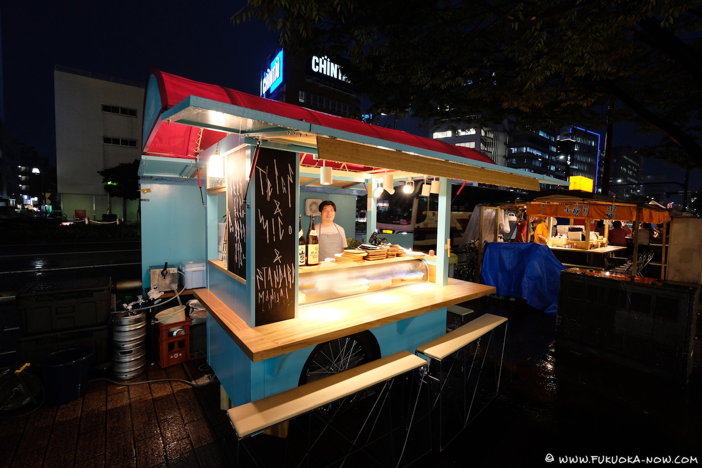 Telas & Mico neo-yatai in Tenjin, Fukuoka