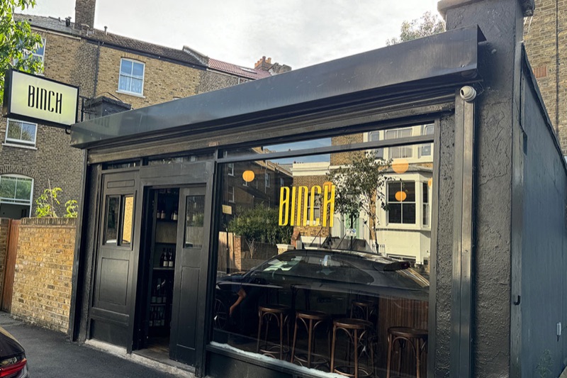 Binch natural wine bar in Hackney, East London