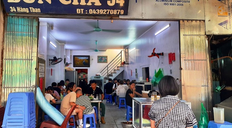 Bún Chả 34 Hàng Than in Hanoi