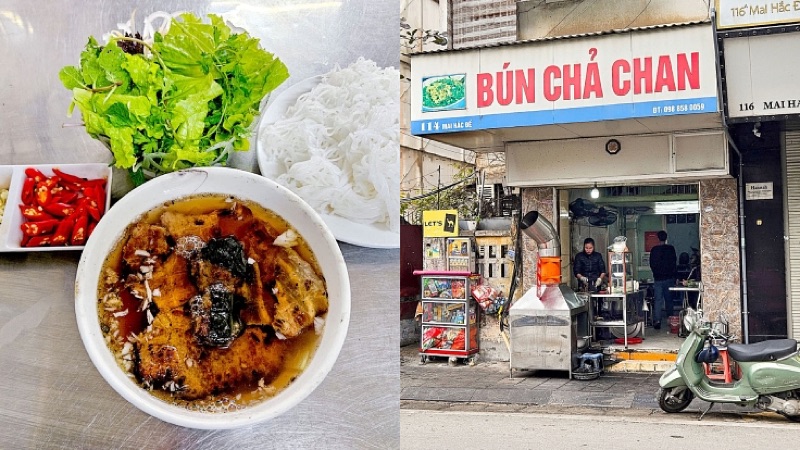 Secret Bún Chả hidden in an alleyway in Hanoi