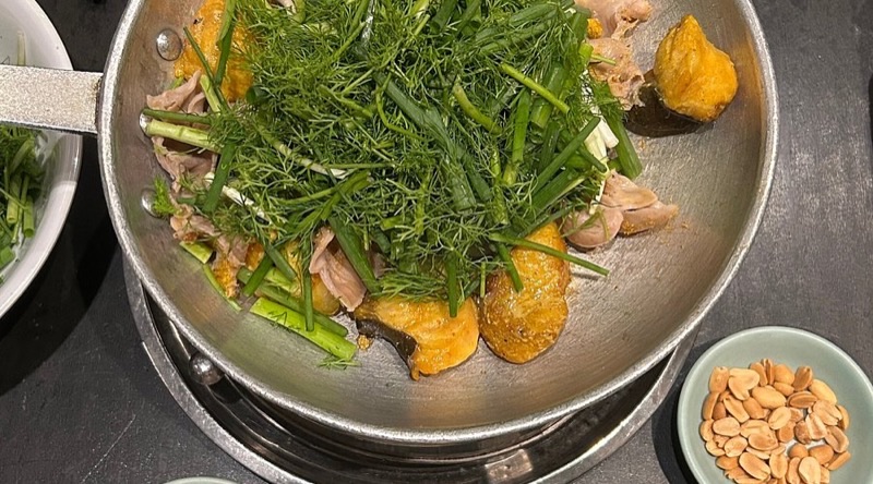 Chả Cá Thăng Long in Old Quarter — Specializing in Chả Cá Lã Vọng, a unique Hanoi dish of grilled fish marinated in