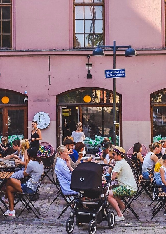 Green Hippo Cafe vegetarian brunch in Punavuori Helsinki