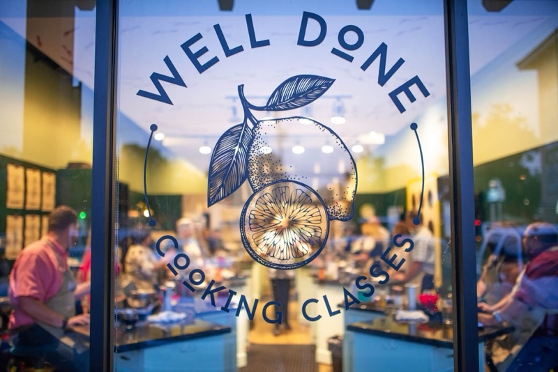 Well Done Cooking Classes in Spring Branch — A highly-rated, hands-on cooking school known for its friendly instructors and d