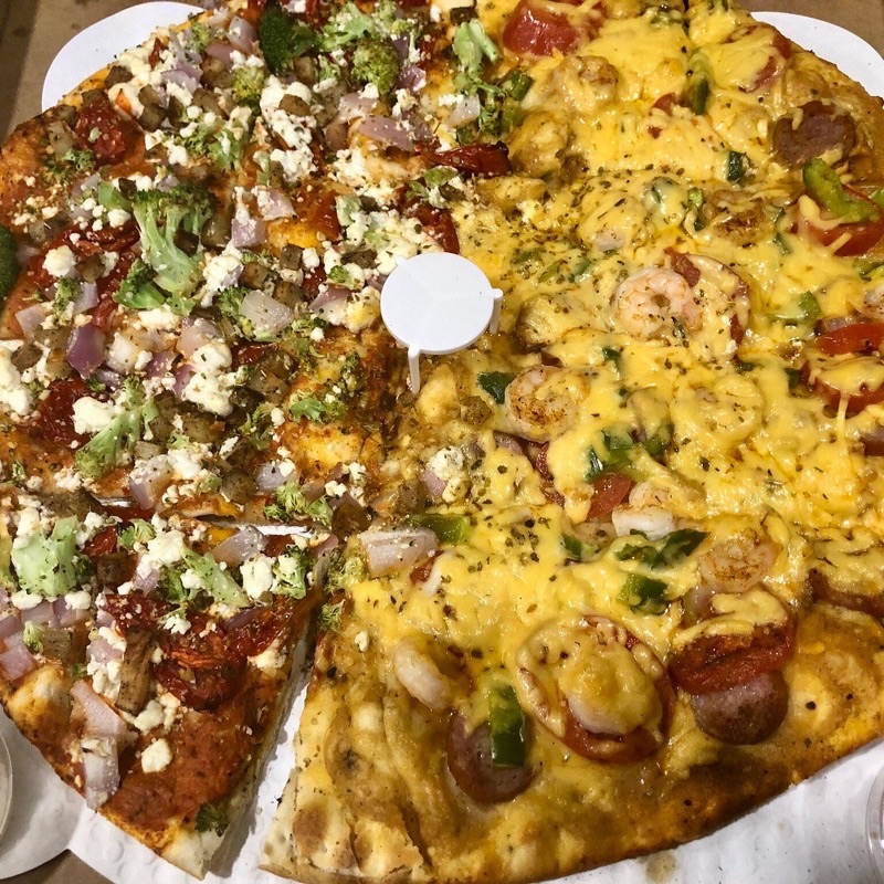 Jockamo Upper Crust Pizza in Irvington / Greenwood — Jockamo is renowned for its inventive and generously topped pizzas, offering a w