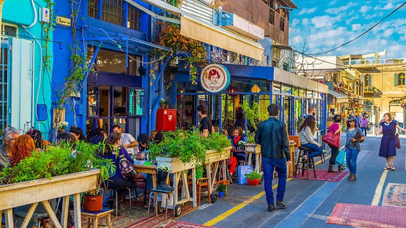 Cafe Puaa in Jaffa flea market area