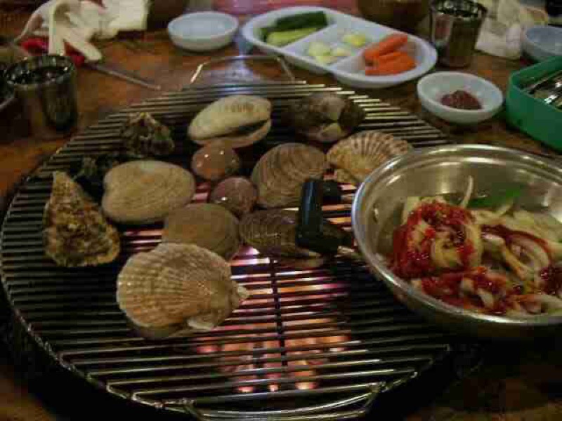 Sambari grilled shellfish restaurant in Seomyeon, Busan