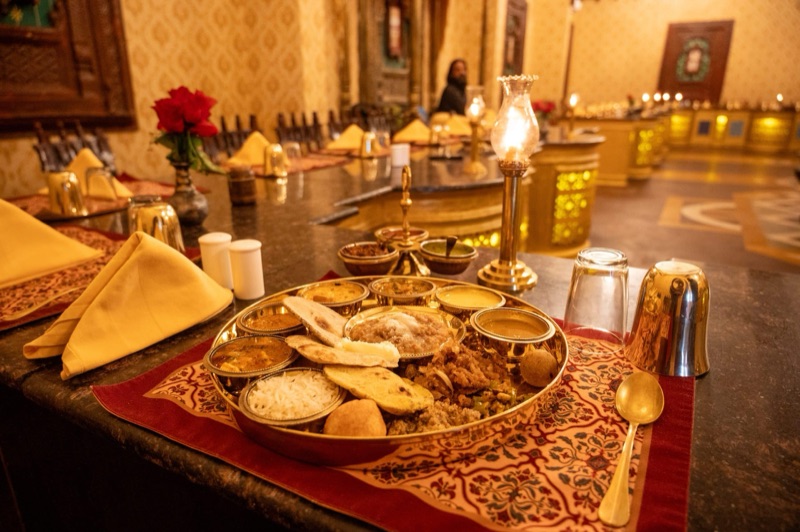Chokhi Dhani Rajasthani thali experience in Jaipur