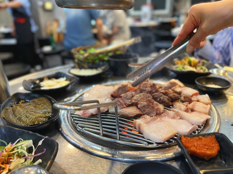 Donsadon black pork BBQ restaurant in Jeju City