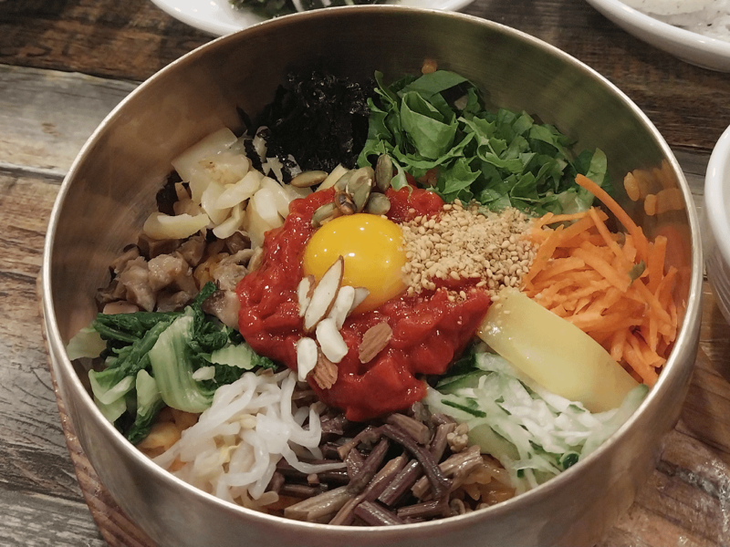 Sungmidang yukhoe bibimbap in Jeonju