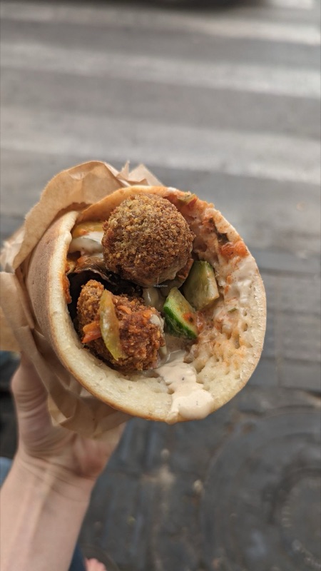 Shalom Falafel on King George Street, Jerusalem