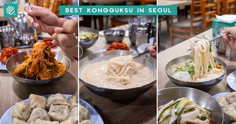 Jinjujip kalguksu and bibim guksu near Gwangjang Market Seoul