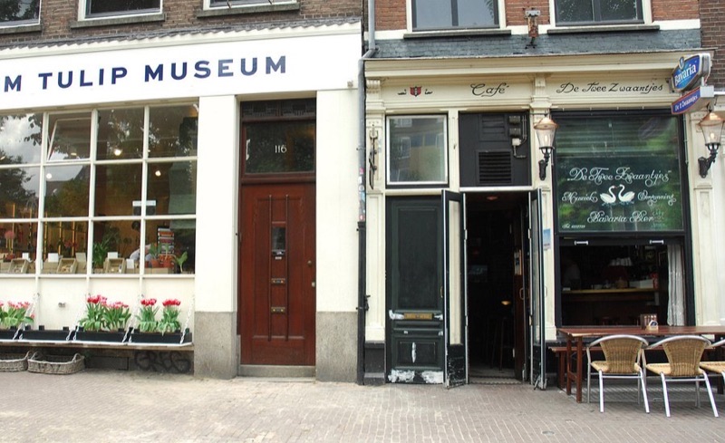 Café de Twee Zwaantjes accordion singalong bar in Jordaan, Amsterdam
