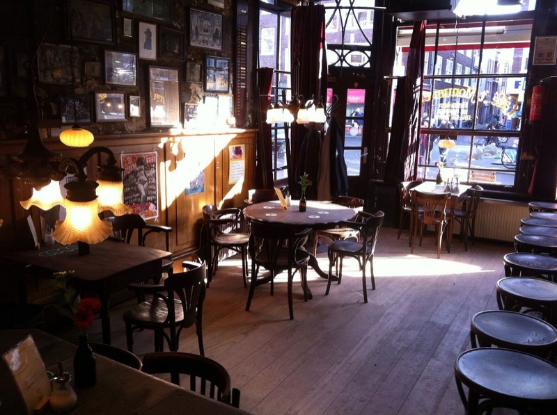 Café 't Monumentje neighborhood brown café on Westerstraat in Jordaan, Amsterdam