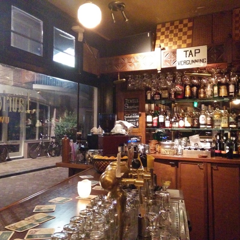 Laurierboom brown café with chess boards in Jordaan, Amsterdam