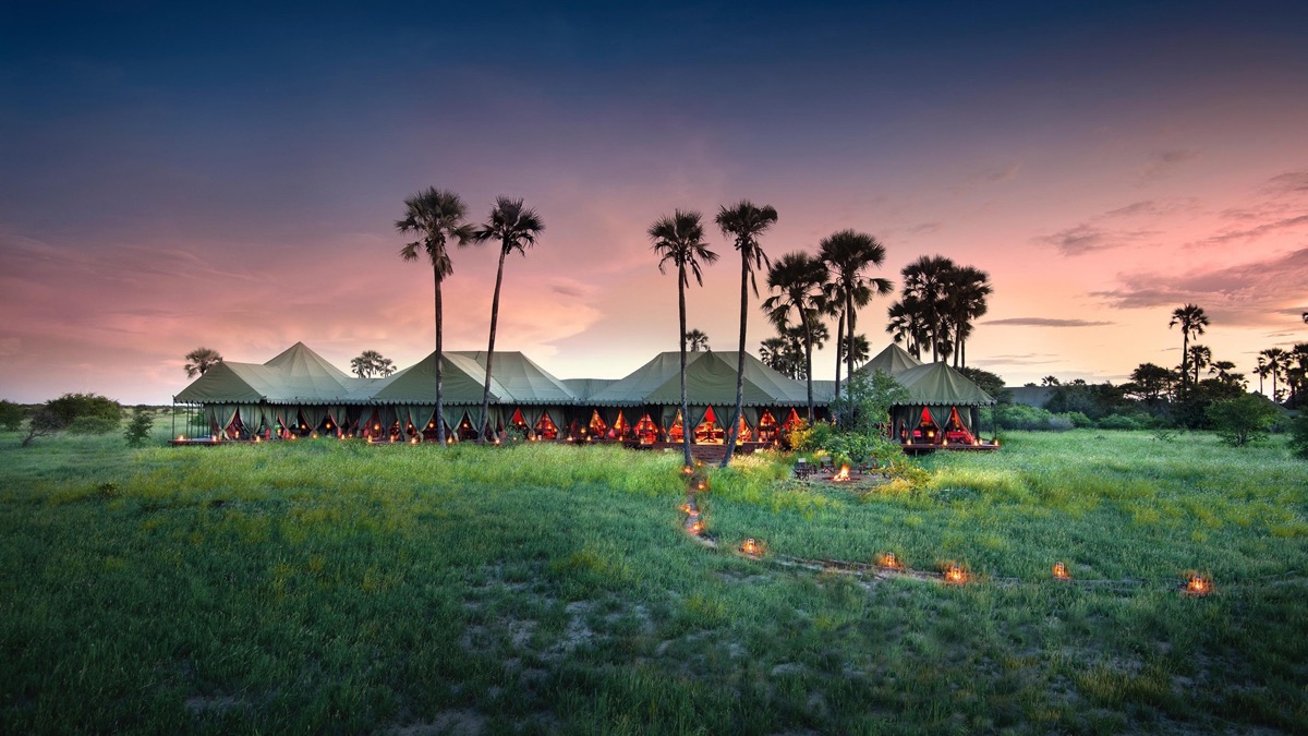 Jack's Camp luxury tented camp at Makgadikgadi Pans, Botswana