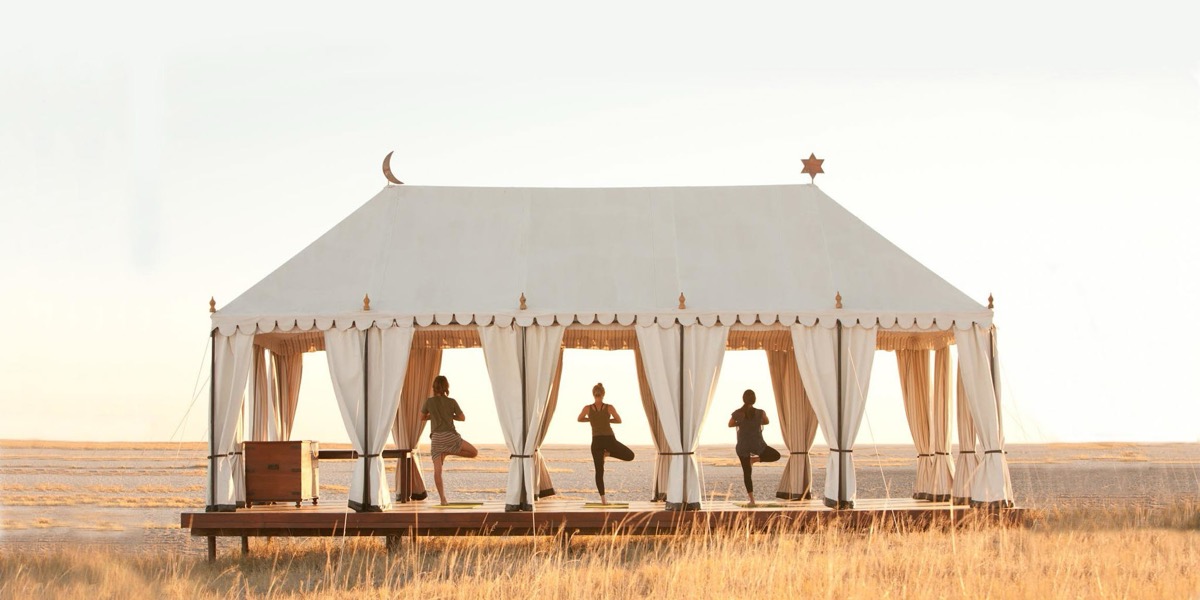 San Camp intimate luxury tented camp at Makgadikgadi Pans, Botswana
