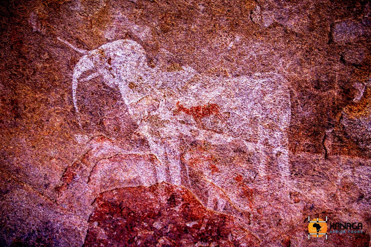 Tsodilo Hills UNESCO World Heritage Site with San rock paintings, Botswana