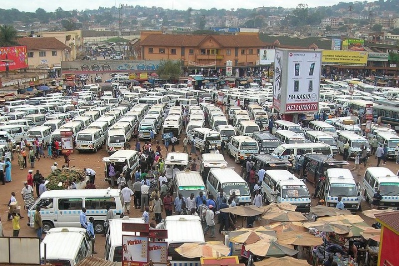 Old Taxi Park Food Stalls in Central Kampala