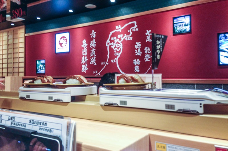 Mori Mori Sushi conveyor belt sushi in Kanazawa