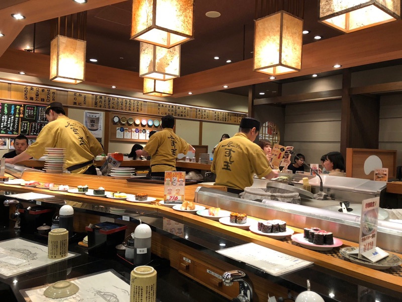 Sushi JinJin casual sushi bar in Kanazawa
