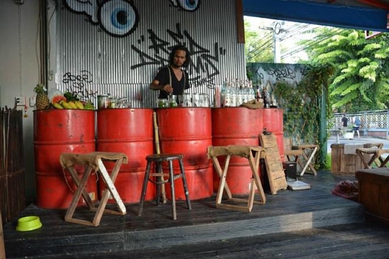 Redtanks Bar in Kanchanaburi