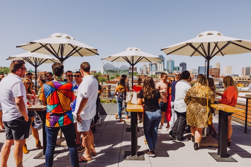 Canopy Hotel Rooftop in Power & Light — The rooftop bar at the Canopy by Hilton offers a relaxed yet refined setting wit