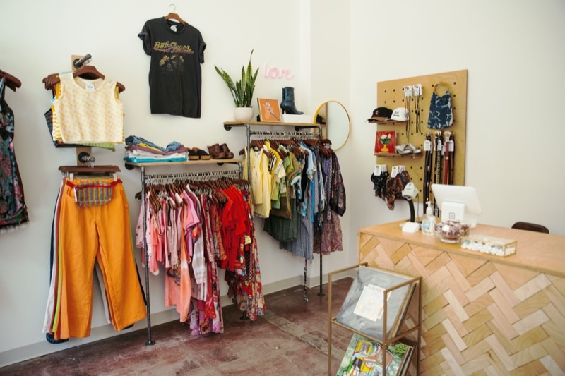 Daisy Lee Vintage in Crossroads Arts District — Daisy Lee Vintage curates a beautiful collection of vintage apparel and stylish 
