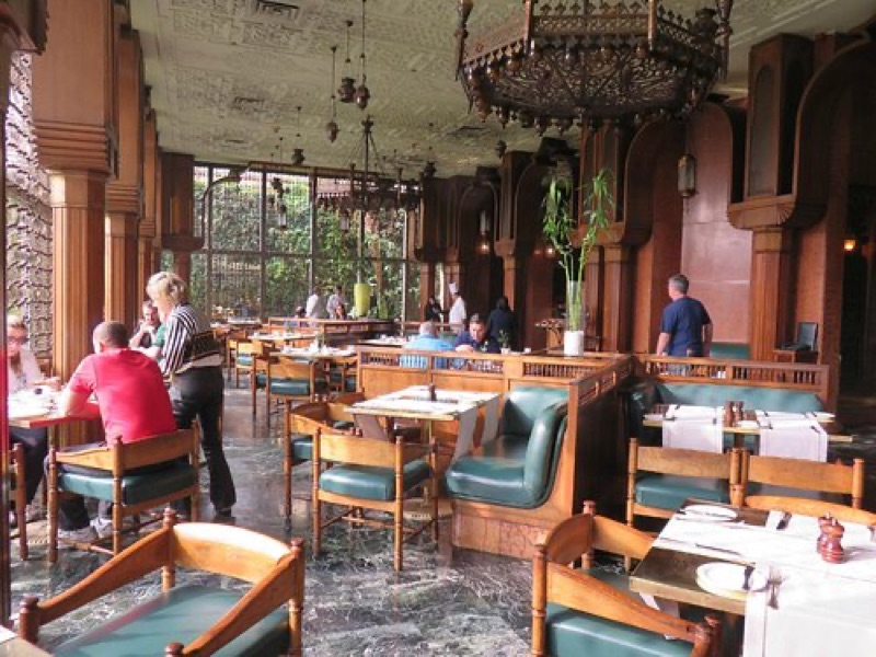 Khan El Khalili Restaurant outdoor courtyard seating